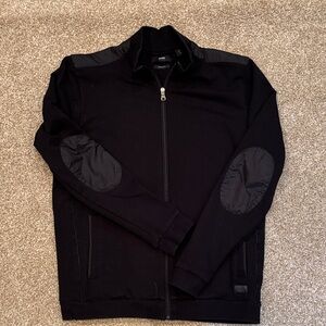 Hugo Boss Black Zip-Up Jacket with Elbow Patches